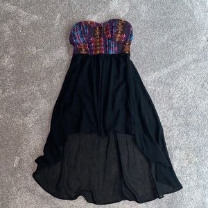 A forever 21 high low dress with tribal patterns!